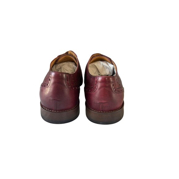Paul Fredrick Mens US 10.5 M Burgundy Oxford Dress Shoes Leather Brogue Lace Up main image 8